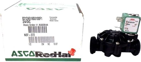 ASCO 8212A519S0100F1 صمام تكييف وتنقية المياه يعمل بشكل تجريبي مع خيط NPT / خيط NPT وملف من نوع DIN بدون موصل in Kuwait