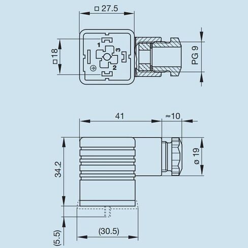 B12 GDM 3009 SW، صمام التحكم اللولبي من النوع A، متوافق مع هيرشمان، مستشعر صمام الملف اللولبي لجهاز الإرسال (1) in Kuwait