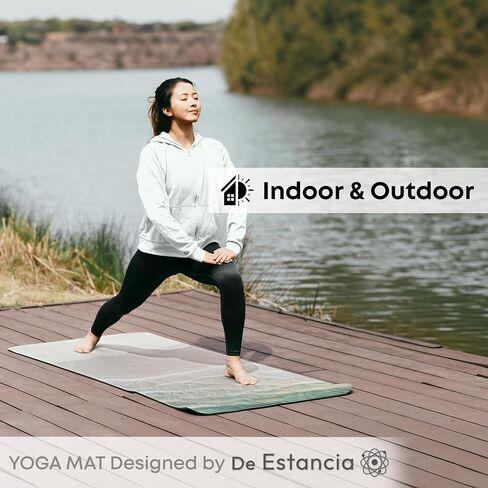 Yoga Mat - Exercise Mats for Home Gym, Pilates, Yoga, Meditation - Full Color Print - 72"L x 24"W x 6mm Thick Yoga Mat - Yoga Mat Non Slip with Carry Bag in Saudi Arabia