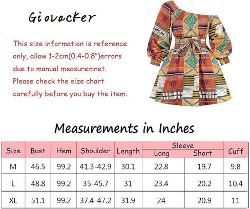 Giovacker Women's African Print Deep V-Neck High Waist Bohemian Maxi Long Dress in Saudi Arabia