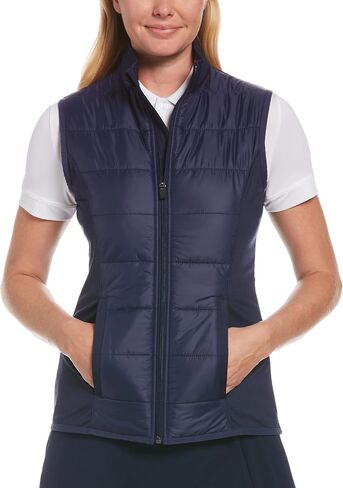 Callaway - Women's Quilted Front Vest (as1, alpha, s, regular, regular, Navy) in Saudi Arabia