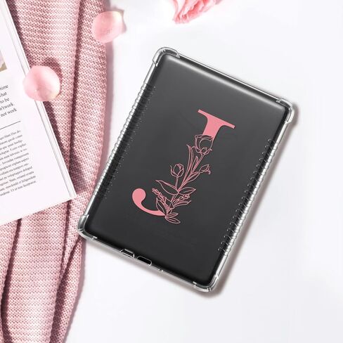 حافظة CoBak الشفافة لجهاز Kindle Paperwhite الجديد تمامًا الجيل الحادي عشر 2021 والإصدار المميز (6.8 بوصة) - غطاء خلفي من السيليكون خفيف الوزن ومقاوم للخدش مع تصميم زهرة مرحة in Saudi Arabia