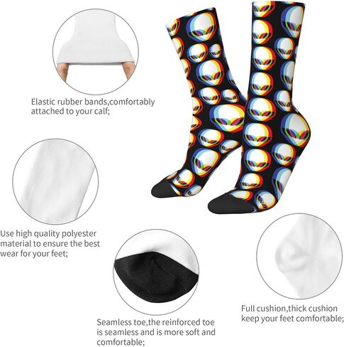 jajoaier Women's Casual Socks, Funny Novelty Crew Socks Valentine's Day Birthday Wedding Gifts(One Size) in Saudi Arabia