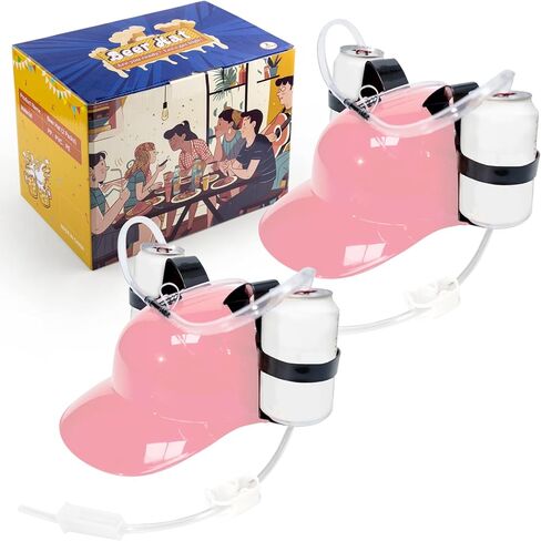 Ekkhysis Beer Hat,Funny Hat for Drinking Soda,Beer Helmet,Drinking Accessories Gifts for Man in Kuwait