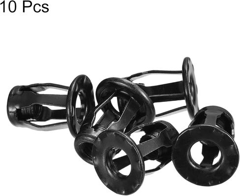 uxcell M6 Jack Nuts, 5pcs Threaded Insert Nut Carbon Steel Zinc-Plated Rivet Nuts for Thin Metal, 18.6mm Length in Saudi Arabia