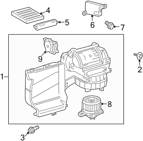 HVAC BLOWER MOTOR Fits for 2011-2020 TOYOTA SIENNA 2008-2022 TOYOTA SEQUOIA in Saudi Arabia