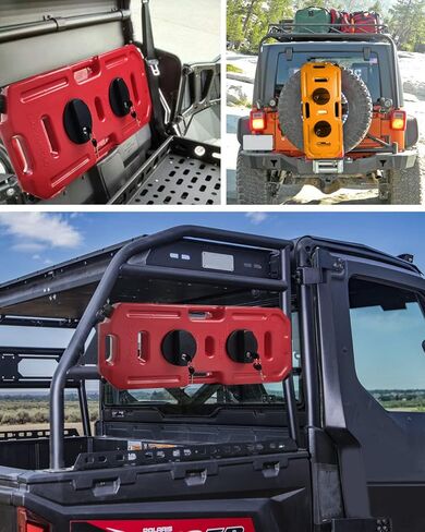 Gas Can Mount, Oil Mounting Bracket Lock 5 Gallon Fuel Gas Tank Pack Mount Lock for 20L Fuel Tank Barrel, 2 Pack in Saudi Arabia