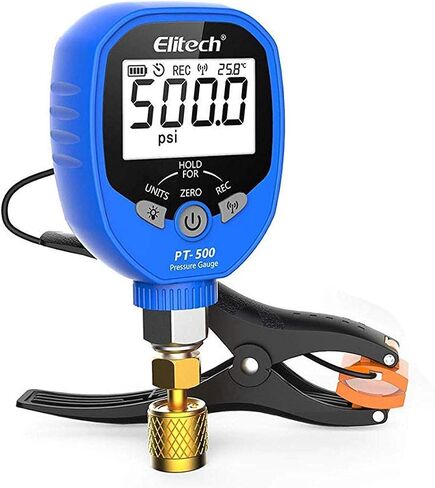 Elitech PT-500 Wireless Refrigeration Digital Pressure Gauge HVAC A/C 1/8'' NPT in Kuwait