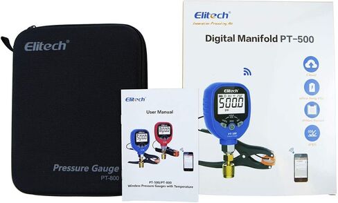 Elitech PT-500 Wireless Refrigeration Digital Pressure Gauge HVAC A/C 1/8'' NPT in Kuwait