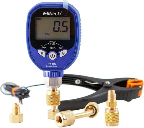 Elitech PT-500 Wireless Refrigeration Digital Pressure Gauge HVAC A/C 1/8'' NPT in Kuwait