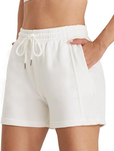 Stelle Women's Drawstring Sweat Shorts Comfy Elastic Shorts Workout Lounge Shorts with Pockets in Saudi Arabia
