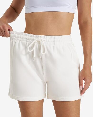 Stelle Women's Drawstring Sweat Shorts Comfy Elastic Shorts Workout Lounge Shorts with Pockets in Saudi Arabia