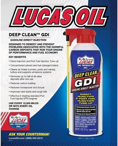 زيت لوكاس للتنظيف العميق GDI Aerosol/12x1/ 11 أونصة in Saudi Arabia