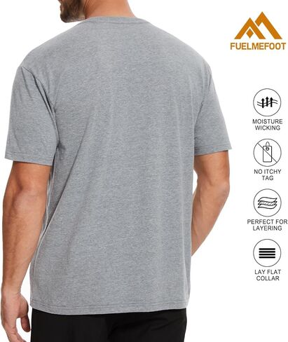3 Pack Men's T-Shirts,Classic Cotton Tee Crew Neck,Workout Shirts Athletic Gym Active in Saudi Arabia