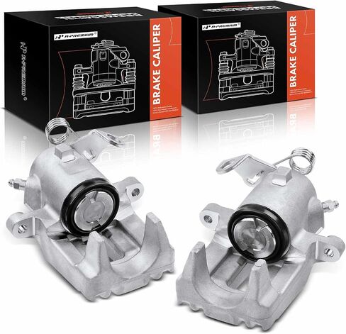 A-Premium Disc Brake Caliper Assembly without Bracket Compatible with Select Volkswagen and Audi Models - For Jetta 2001-2005, Jetta City 2007-2009, TT Quattro 2000-2006 - Rear Left Driver Side in Saudi Arabia