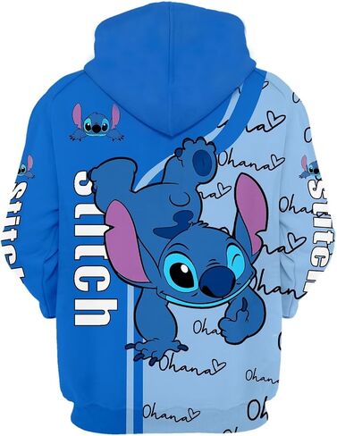 Cartoon Hoodie Anime Hooded Women Pullover Sweatshirt Cute Clothes Hoodies for Adults in Saudi Arabia