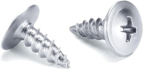 LONTAN 100 Pack #8 x 1/2" Phillips Truss Head for Drawer Slides Screws for Drawer Slides Galvanized Carbon Steel Screws in Saudi Arabia