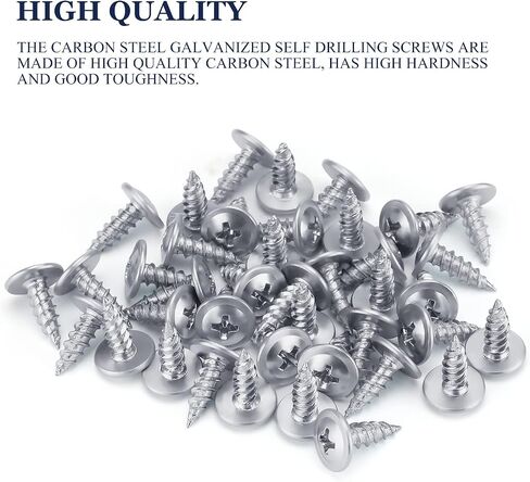 LONTAN 100 Pack #8 x 1/2" Phillips Truss Head for Drawer Slides Screws for Drawer Slides Galvanized Carbon Steel Screws in Saudi Arabia