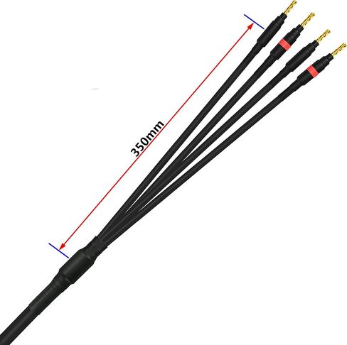 أفضل الكابلات في العالم 25 قدم - Canare 4S11 - درجة عشاق الصوت - كابل مكبر صوت واحد HiFi Star-Quad Bi-Wire للقناة المركزية مع موصلات الموز الذهبية Eminence in Saudi Arabia