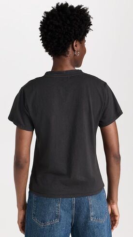 perfectwhitetee Women's Hendrix Cotton Boxy V Neck Tee in Saudi Arabia