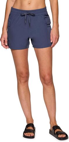 RBX Cargo Style Shorts for Women, Lightweight Quick Drying Stretch Woven Hiking Walking Short with Pockets in Saudi Arabia