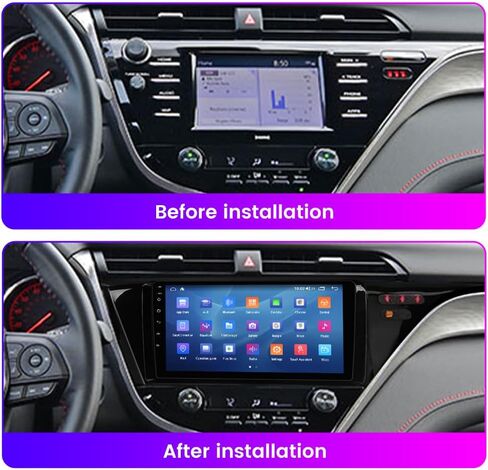 Android 13 Car Radio Stereo for Toyota Camry 2018 2019 2020, Biorunn 10.1 inch Octa Core GPS Navi Wireless Wired Car-Play Android Auto Head Unit IPS FM AM RDS DSP, 4GB RAM 64GB ROM in Saudi Arabia