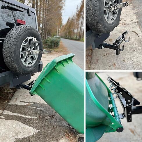 ELITEWILL 2 بوصة وصلة ربط مقطورة سحب القمامة، ناقل سلة المهملات مناسب للشاحنة/السيارات/عربة الجولف/ATV/مقطورة مع جهاز استقبال وصلة 2 بوصة in Kuwait