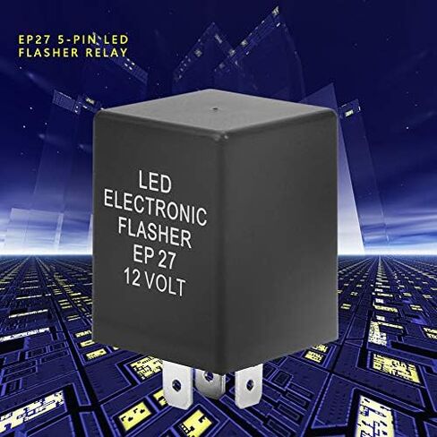 EP27 5-Pin LED Flasher Flash Relay Waterproof for Turn Light Hyper Flash Fix 12V in Saudi Arabia