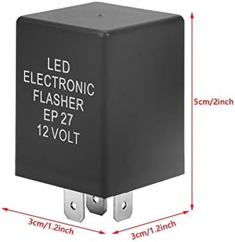 EP27 5-Pin LED Flasher Flash Relay Waterproof for Turn Light Hyper Flash Fix 12V in Saudi Arabia