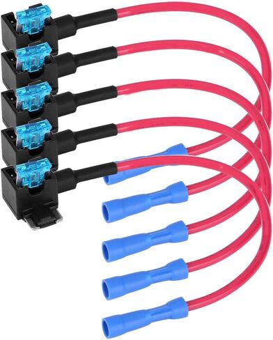 Car Add A Circuit Tap, Auto Adapter Blade Holder with 15A Blade Pack of 5(Micro Mini) in Saudi Arabia
