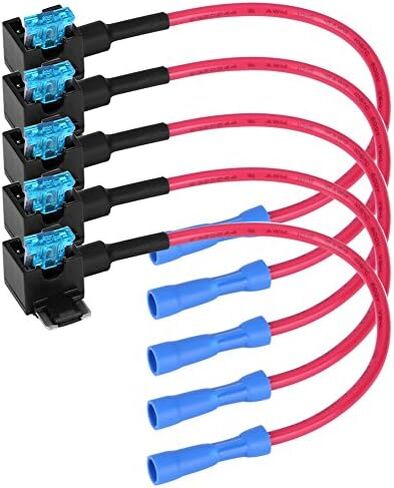 Car Add A Circuit Tap, Auto Adapter Blade Holder with 15A Blade Pack of 5(Micro Mini) in Saudi Arabia