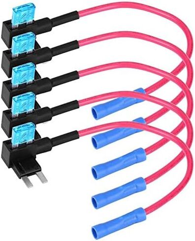 Car Add A Circuit Tap, Auto Adapter Blade Holder with 15A Blade Pack of 5(Micro Mini) in Saudi Arabia