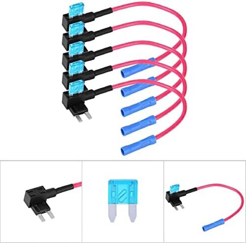 Car Add A Circuit Tap, Auto Adapter Blade Holder with 15A Blade Pack of 5(Micro Mini) in Saudi Arabia
