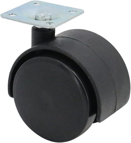 4 قطع من عجلات الأثاث مقاس 2 بوصة، وعجلات لوحة دوارة من البلاستيك النايلون، وعجلات عربة بديلة، وعجلات محمل كروي دوارة بلوحة علوية معدنية مع دوران 360 درجة، سعة تحميل إجمالية 340 رطلاً in Kuwait