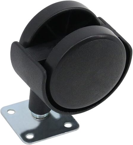 4 قطع من عجلات الأثاث مقاس 2 بوصة، وعجلات لوحة دوارة من البلاستيك النايلون، وعجلات عربة بديلة، وعجلات محمل كروي دوارة بلوحة علوية معدنية مع دوران 360 درجة، سعة تحميل إجمالية 340 رطلاً in Kuwait