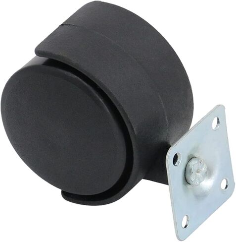 4 قطع من عجلات الأثاث مقاس 2 بوصة، وعجلات لوحة دوارة من البلاستيك النايلون، وعجلات عربة بديلة، وعجلات محمل كروي دوارة بلوحة علوية معدنية مع دوران 360 درجة، سعة تحميل إجمالية 340 رطلاً in Kuwait