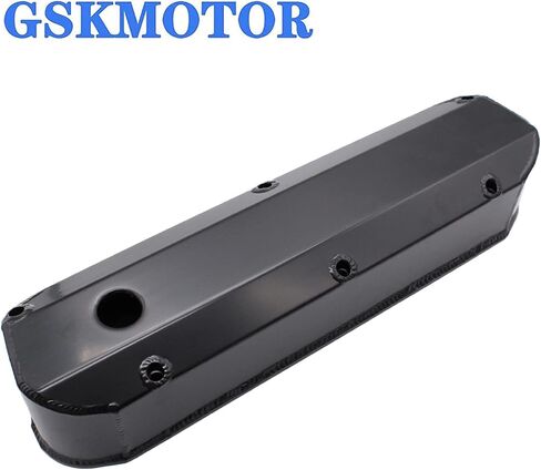 أغطية الصمامات الطويلة المحيرة المصنوعة من الألومنيوم باللون الأسود من GSKMOTOR متوافقة مع F-ord SBF V8 260 289 302 351W in Saudi Arabia