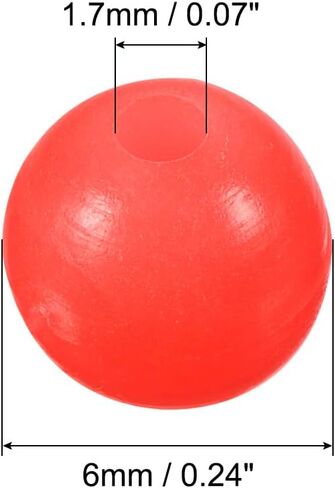 PATIKIL Fishing Beads Plastic Round Rubber Fishing Bait Eggs Rig Beads Tackle Lures Accessory with Storage Box in Saudi Arabia