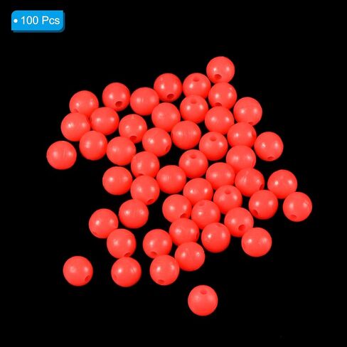 PATIKIL Fishing Beads Plastic Round Rubber Fishing Bait Eggs Rig Beads Tackle Lures Accessory with Storage Box in Saudi Arabia