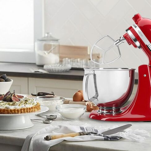 مضرب مسطح لخلاط كيتشن إيد سعة 5-6 لتر بوعاء رفع، مرفق مجداف من الفولاذ المقاوم للصدأ لكيتشن إيد، ملحقات خلاط كيتشن إيد البديلة in Kuwait