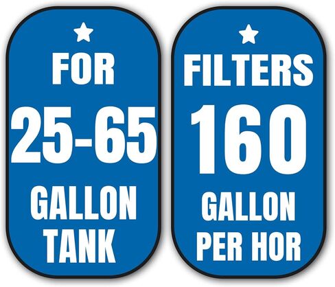 tararium خزان الأسماك تصفية هطول الأمطار مرشح حوض السمك الصغيرة لخزان 25-65 جالون، 160GPH تصفية الأسماك الداخلية ث / الكربون والإسفنج لخزان المياه المالحة المياه العذبة بيتا السلاحف JP-014F، اكسسوارات حوض السمك in Kuwait