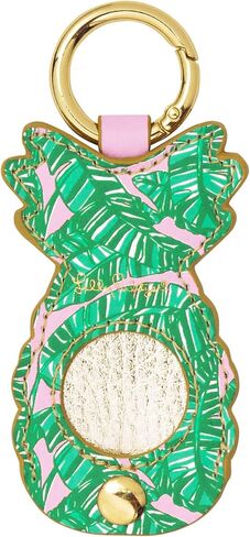 Lilly Pulitzer AirTag Keychain, Cute Air Tag Holder, Novelty Shaped AirTag Key Ring for Luggage, Car Keys, or Dog Collars (Let's Go Bananas) in Saudi Arabia
