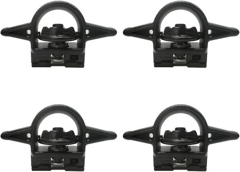 مربط سرير مربوط للأسفل متوافق مع نظام السكك الحديدية Jeep Gladiator Trail - 4 قطع in Kuwait