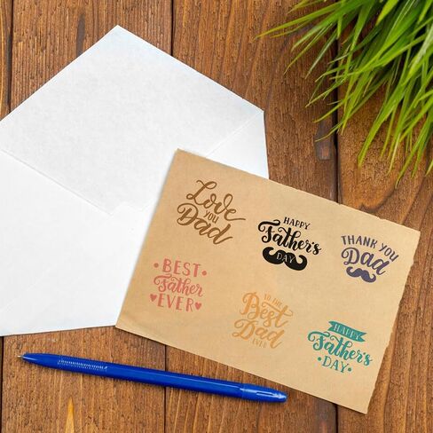 On-Airstore Happy Father's Day Clear Stamps for Card Making, Rectangular Silicone Clear Rubber Stamps, 5 inches x 5 inches in Saudi Arabia