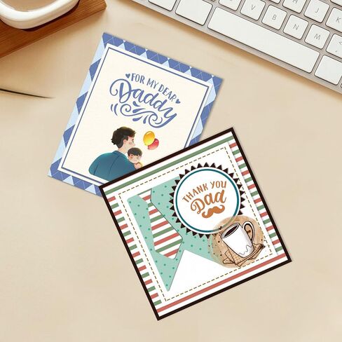 On-Airstore Happy Father's Day Clear Stamps for Card Making, Rectangular Silicone Clear Rubber Stamps, 5 inches x 5 inches in Saudi Arabia