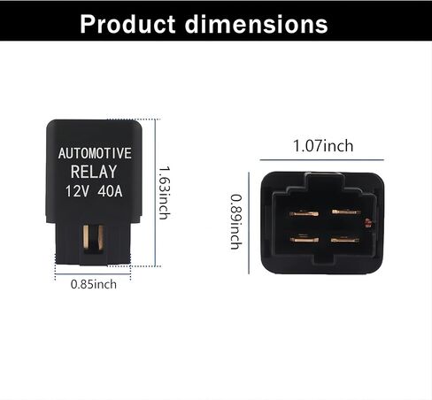 2 قطعة 12 فولت استبدال مرحل تكييف هواء السيارة لتطبيق التدفئة والتبريد، مرحل HVAC للمركبات الثقيلة، ملحقات مرحل مروحة السيارات العالمية المقاومة للماء لشاحنة الدفع الرباعي (أسود) in Kuwait