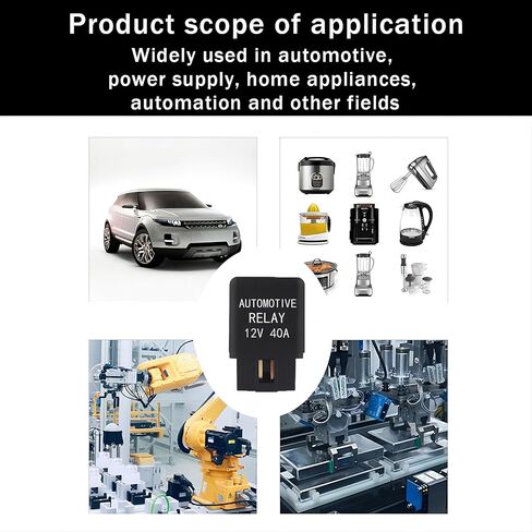 2 قطعة 12 فولت استبدال مرحل تكييف هواء السيارة لتطبيق التدفئة والتبريد، مرحل HVAC للمركبات الثقيلة، ملحقات مرحل مروحة السيارات العالمية المقاومة للماء لشاحنة الدفع الرباعي (أسود) in Kuwait