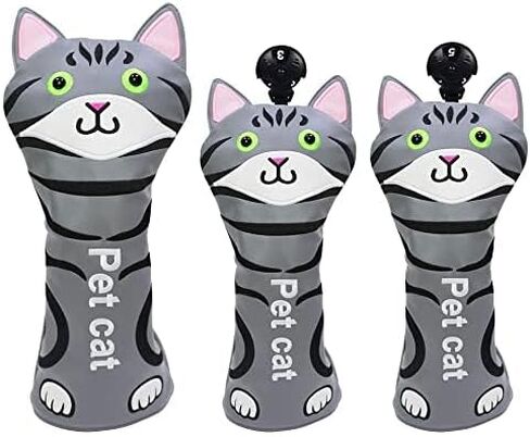 غطاء رأس نادي الجولف للسائق فيرواي وودز 3 قطع أغطية رأس القط مجموعة أغطية نادي الجولف مع أرقام قابلة للتبديل. علامات لسكوتي كاميرون تايلورميد تيتليست أوديسي in Kuwait