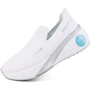 ONEMIX Walking Shoes Women,Slip on Nursing Nurse Sock Shoes,Non Slip Waterproof Tennis Casual Food Service Work Restaurant Kitchen Chef Sneakers