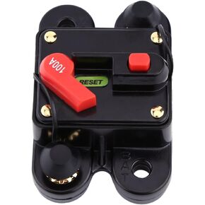 DC 12V-24V Circuit Breaker 80-300A Car Auto Boat Stereo Audio Reset Manual Reset Circuit Breaker(100A)